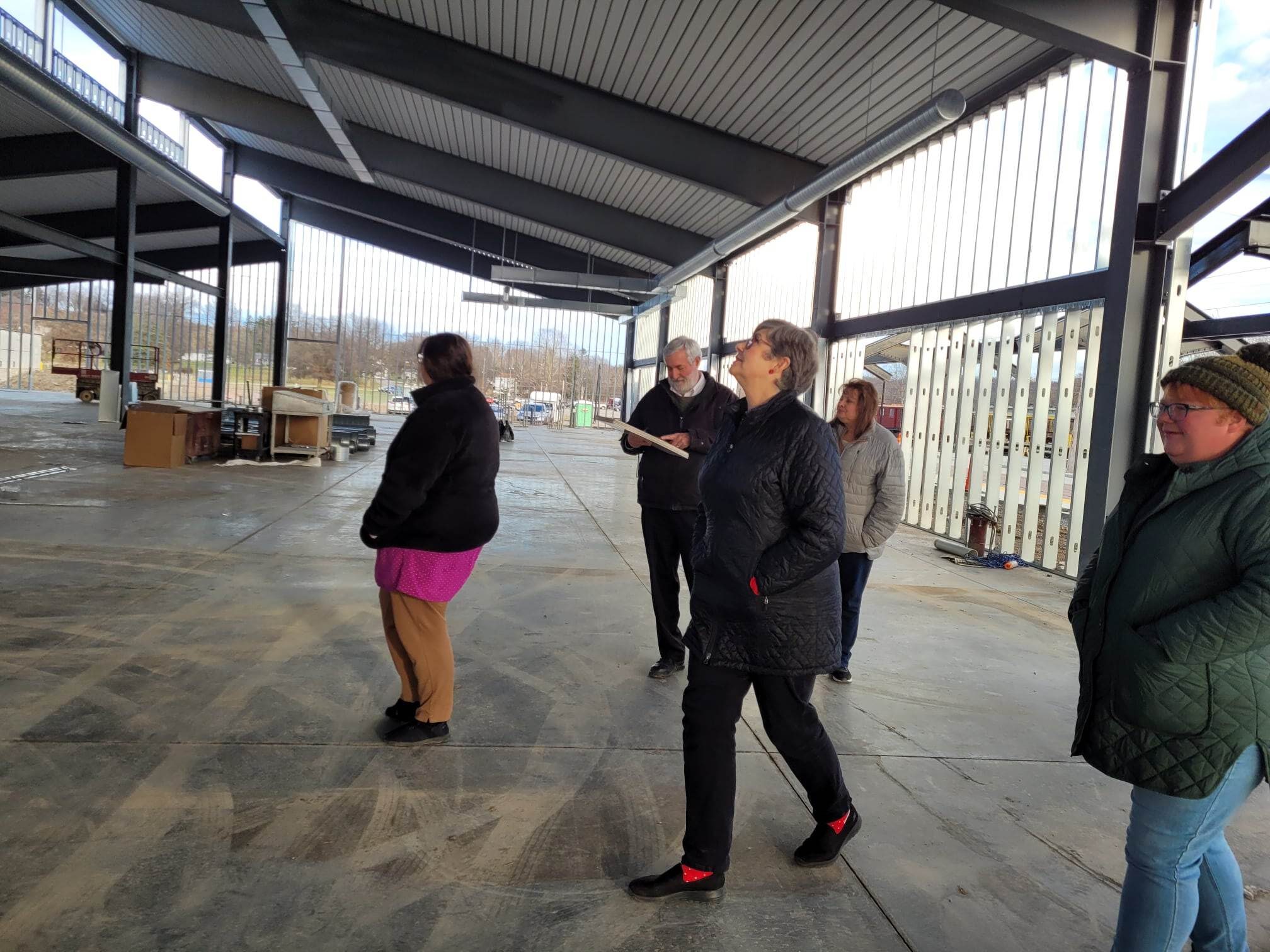 2022-12-02 PTM Staff Takes A Tour Of The Welcome And Education Center Now With Floors