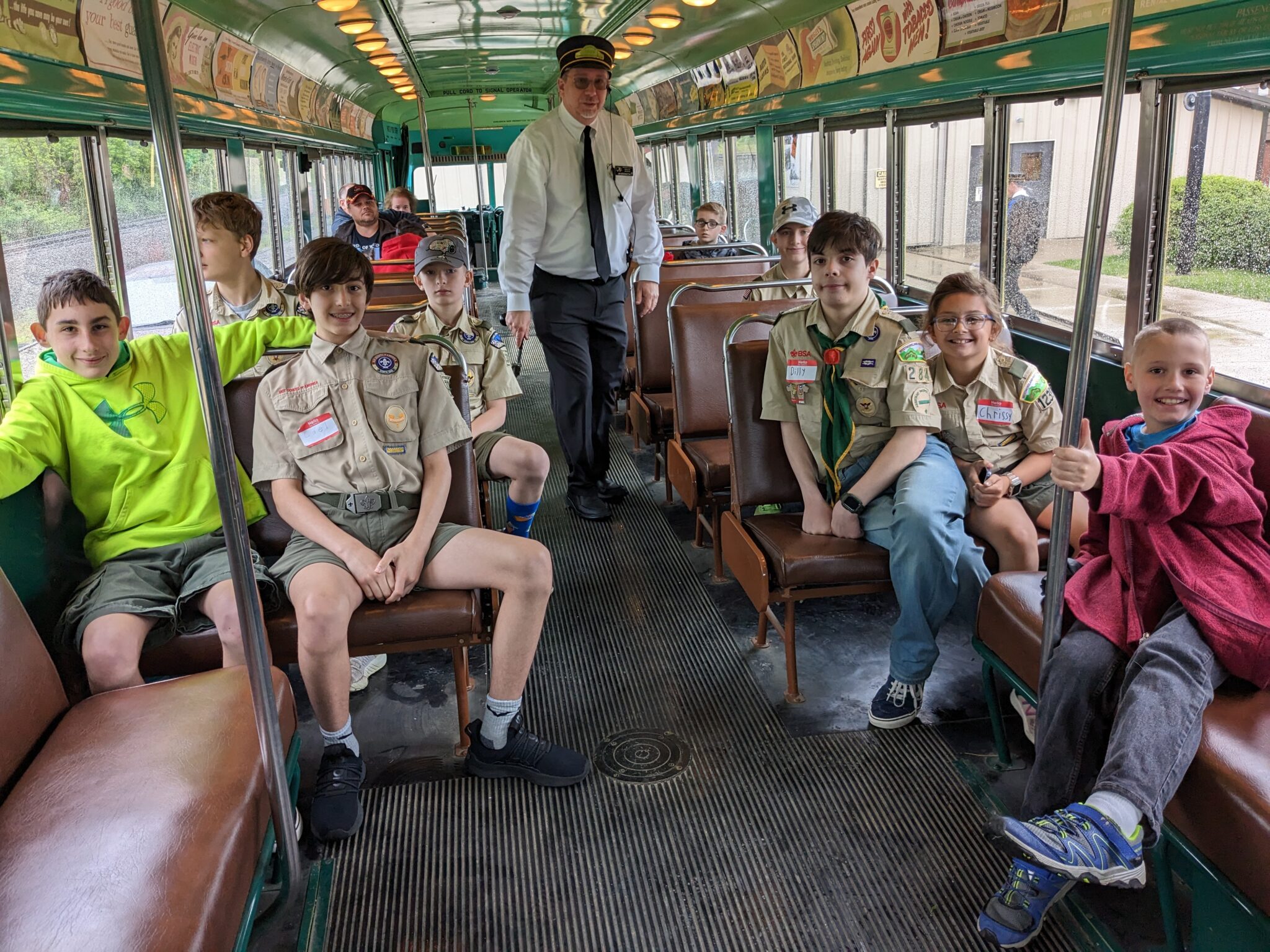 Scouts On Trolley