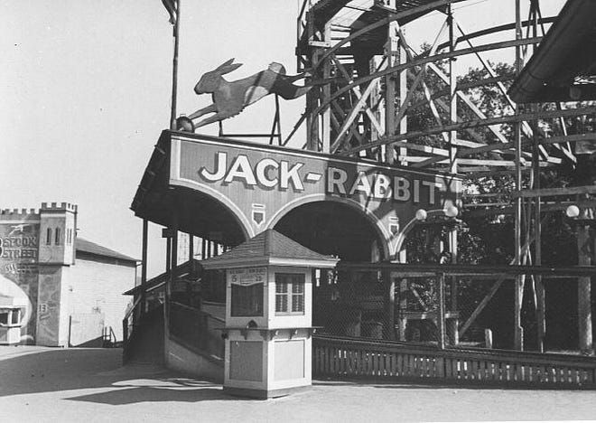 The Jack Rabbit coaster at Kennywood, outside Pittsburgh, Pennsylvania, debuted in 1920 and continues to thrill passengers today. The trolley park opened in 1898. Source: Palace Entertainment
