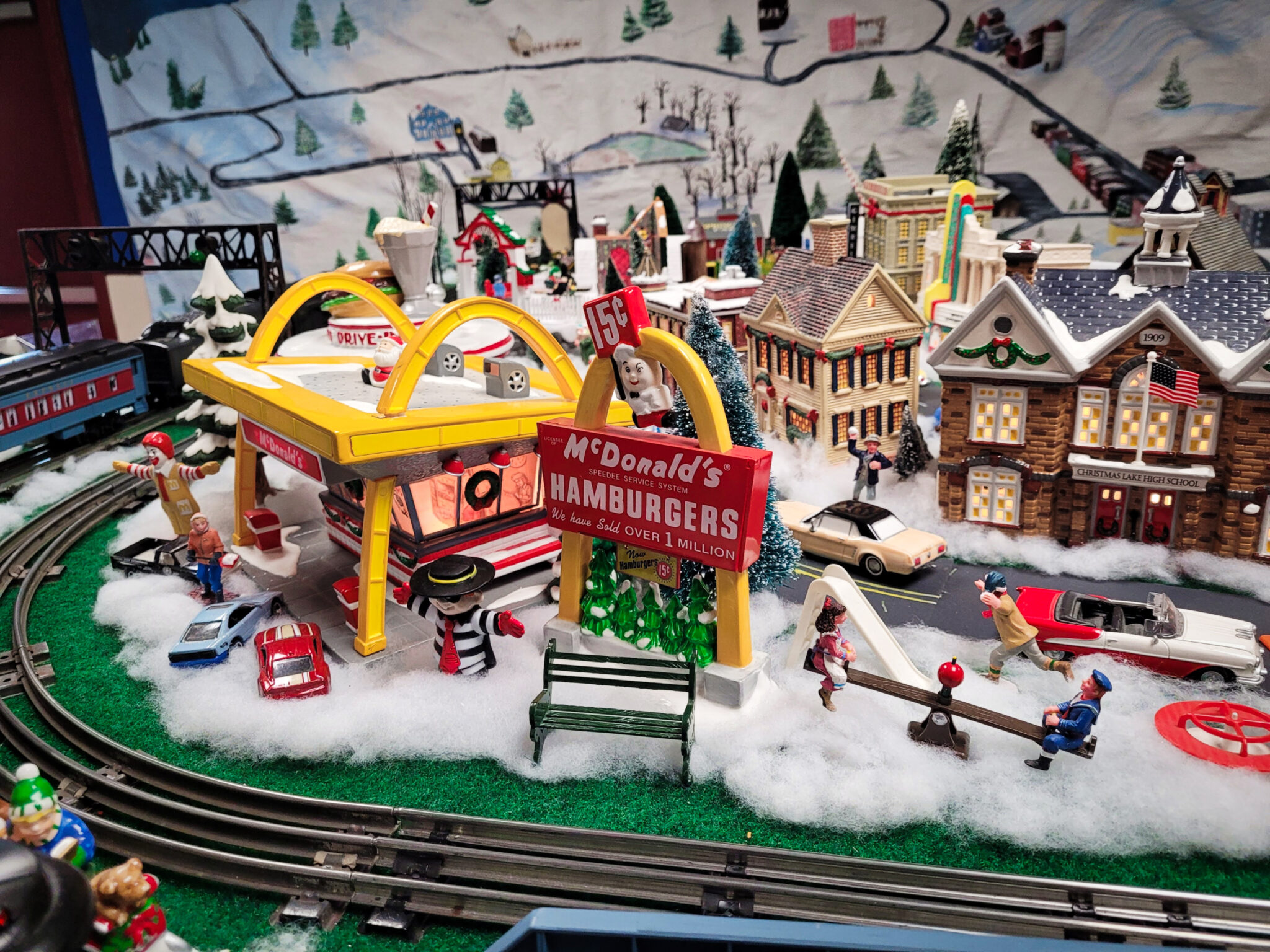 Santa Trolley McDonalds Toy Train