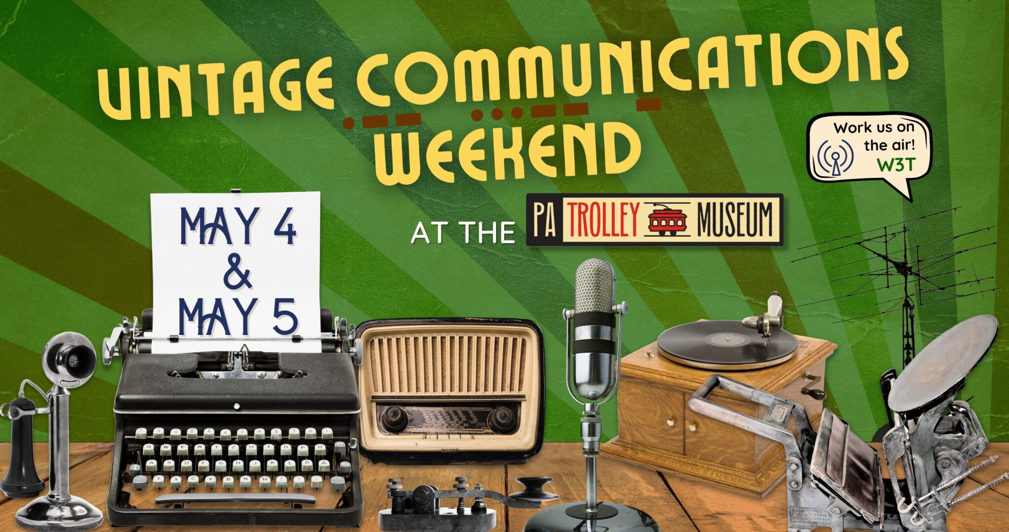 Vintage Communications Weekend Banner