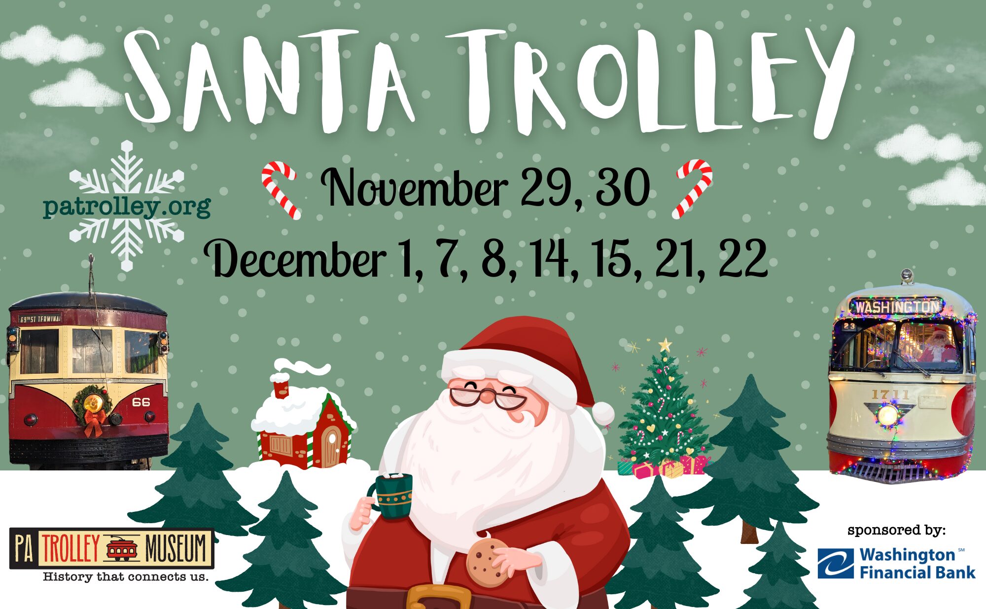 Santa Trolley Theme (8.5 X 5.25 In) (1)