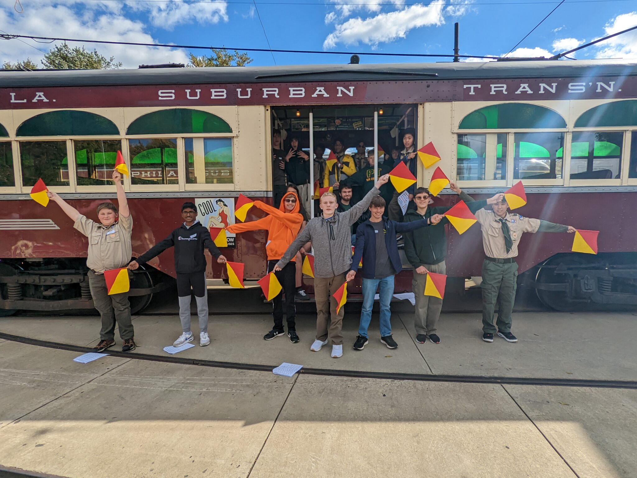 Trolleys And Semaphore Flags