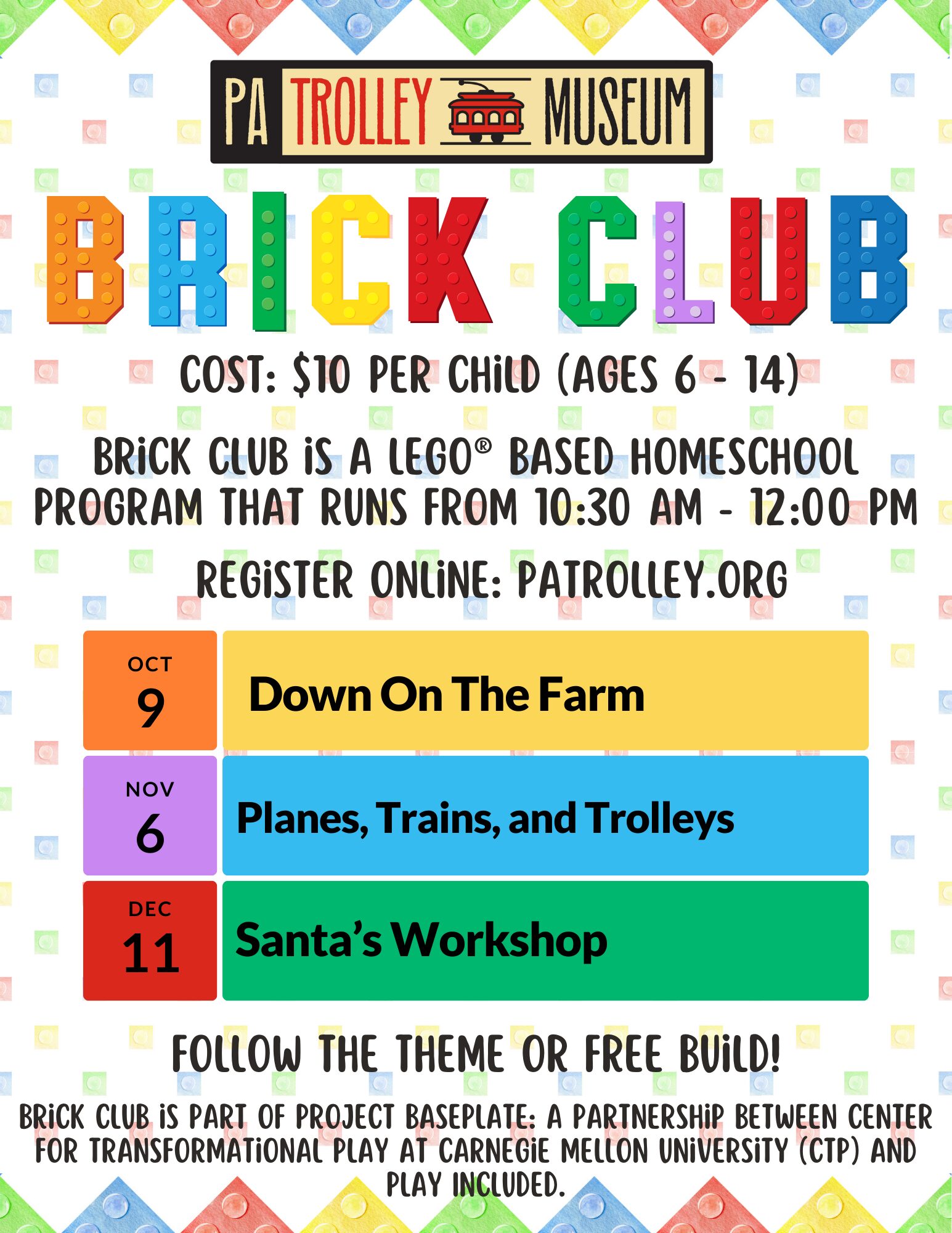 Brick Club Flyer Fall 2025