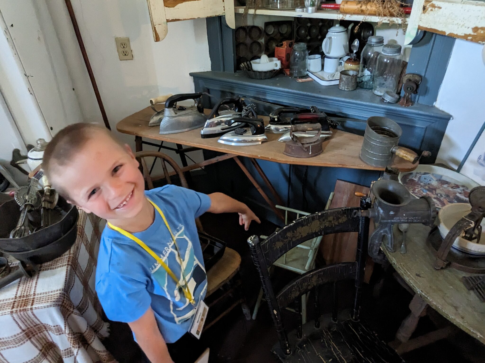 PA Trolley Museum Summer Campers At The John White House (23)